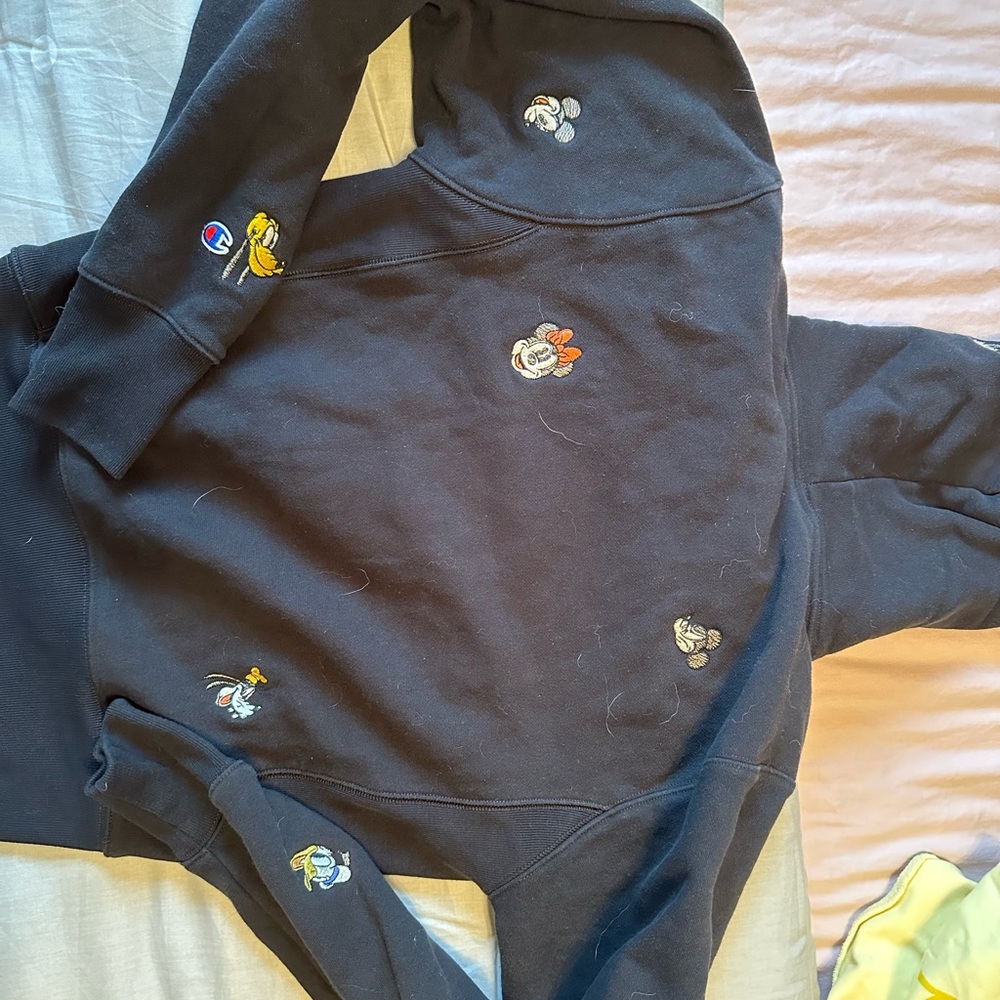 Champions Mickey and friends embroidered hoodie